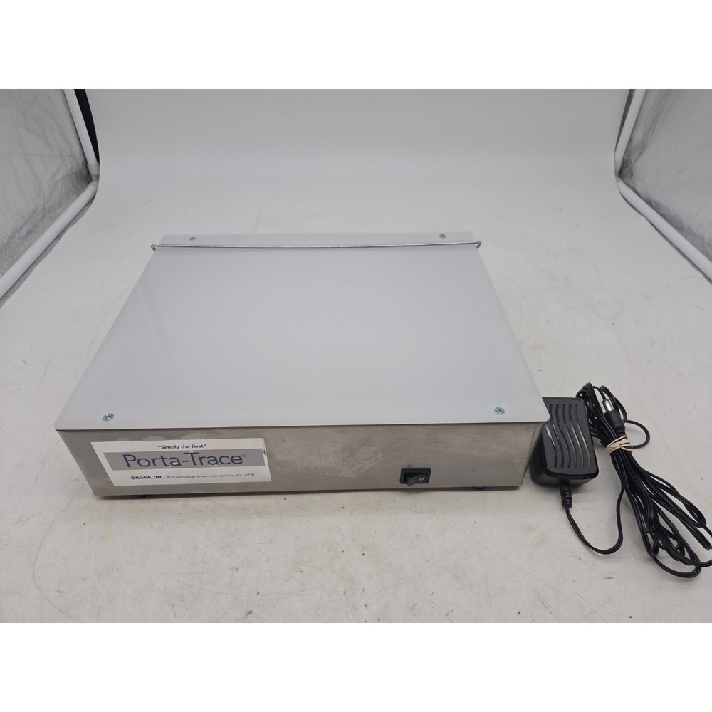 Porta-Trace Light Box Art Design Tracing Tool Vintage Tested W/ Cord 12x10